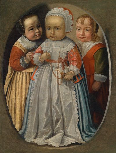 Portrait of Three Small Children by Unbekannt Unbekannt